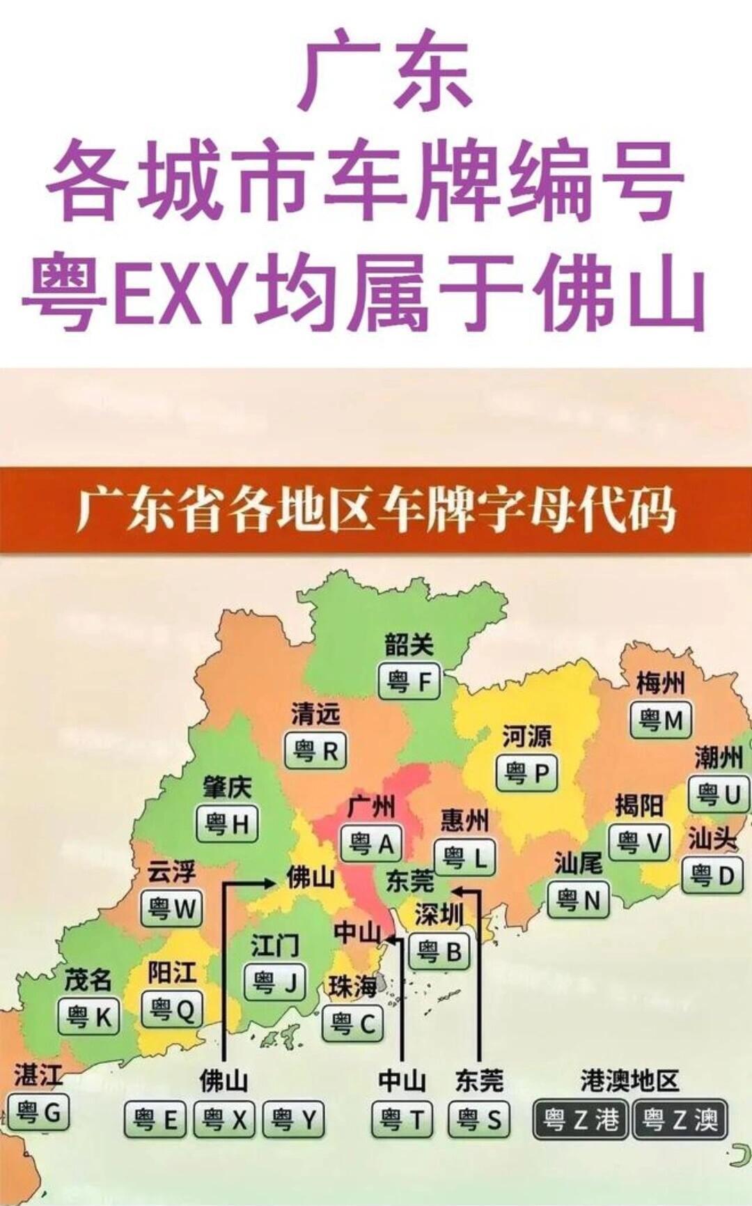 广东省车牌编码的含义